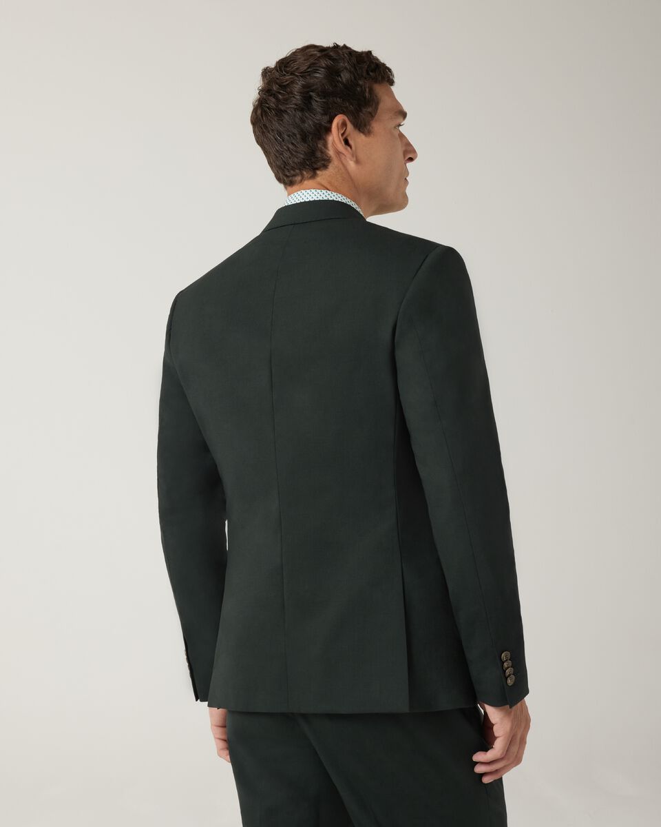 Slim stretch wool premium tailored jacket, Dark Khaki, hi-res